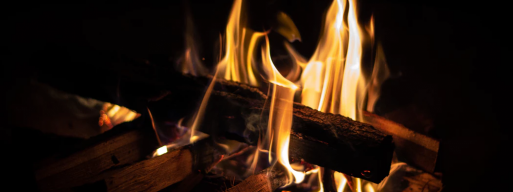 close up photo of wood burning