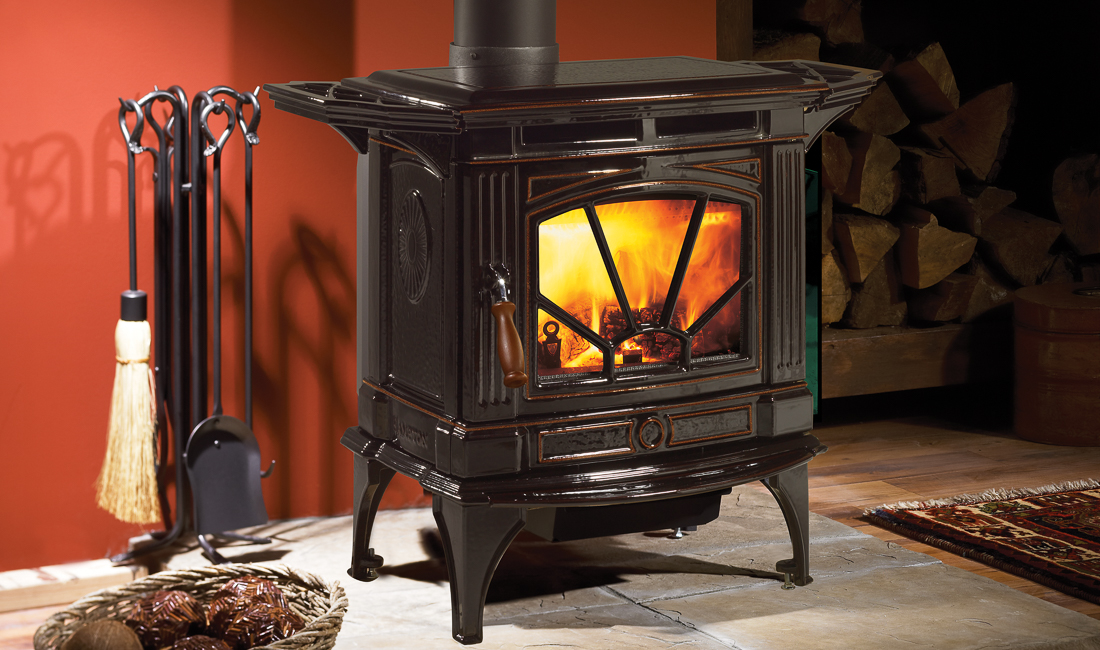 A wood burning stove from The Burning Log