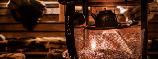 put boiling on wood stove